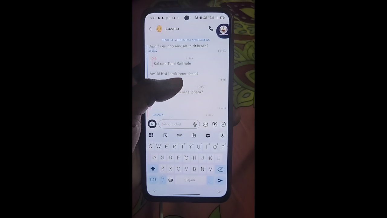 Tanker Bengali Girl Showing For Boyfriend