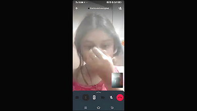 Kolkata girl viral boobs show on video call