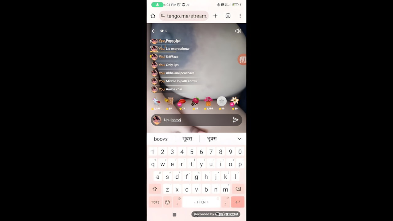 Miss Simplistic nude show tango