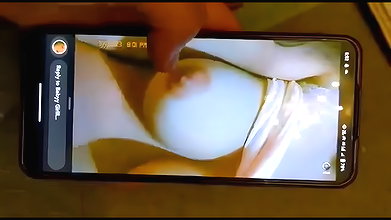 young paid cam slut showing big boobs and pussy