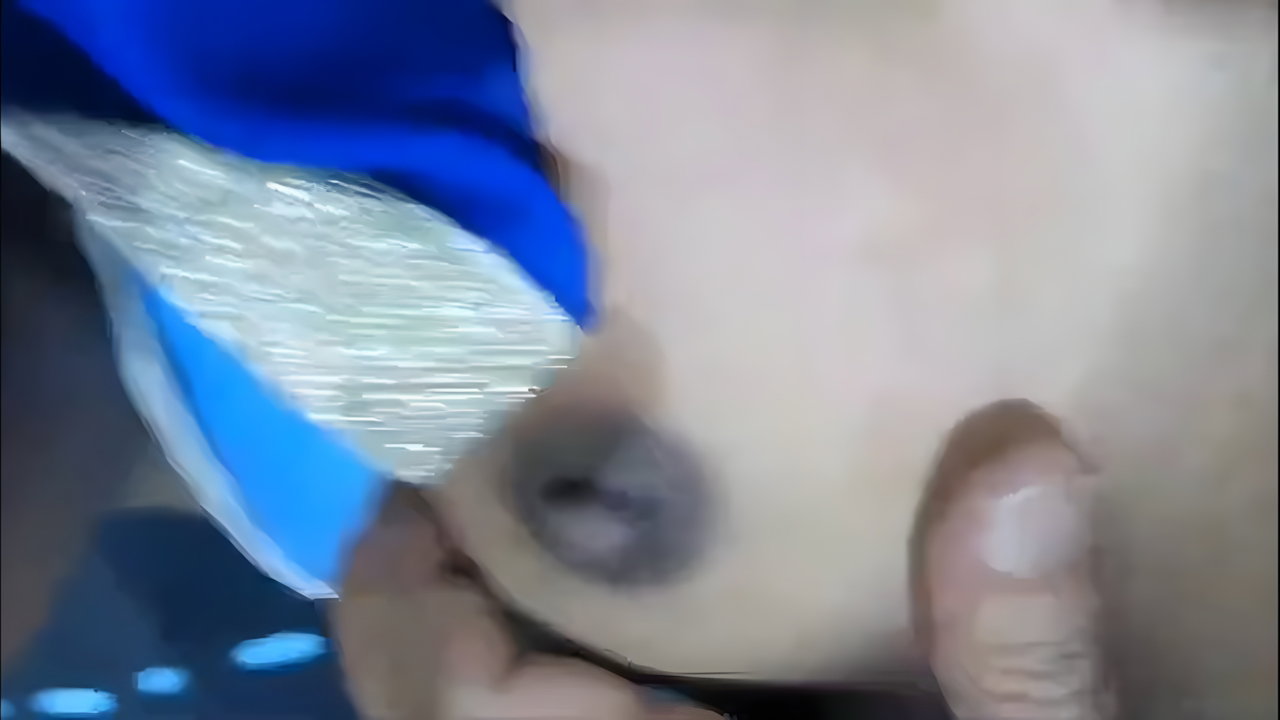 shy girlfriend boob press and pussy fucking MMS