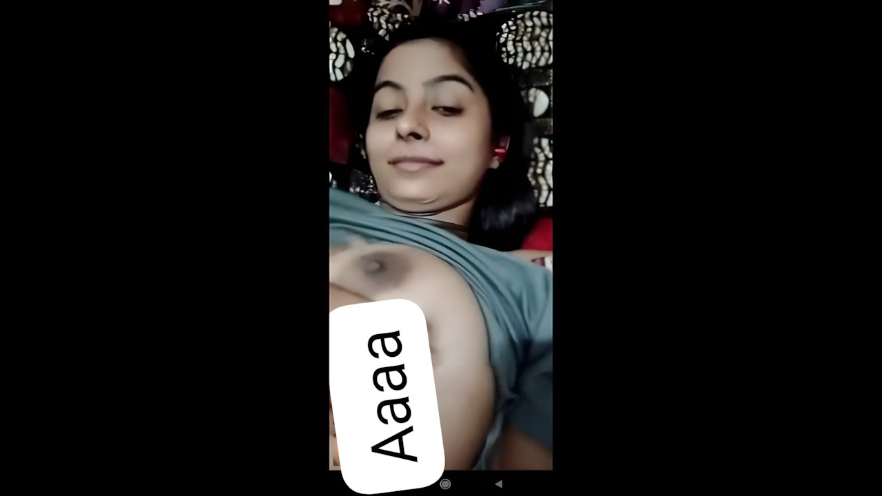 hot GF boob show on cam for the first time