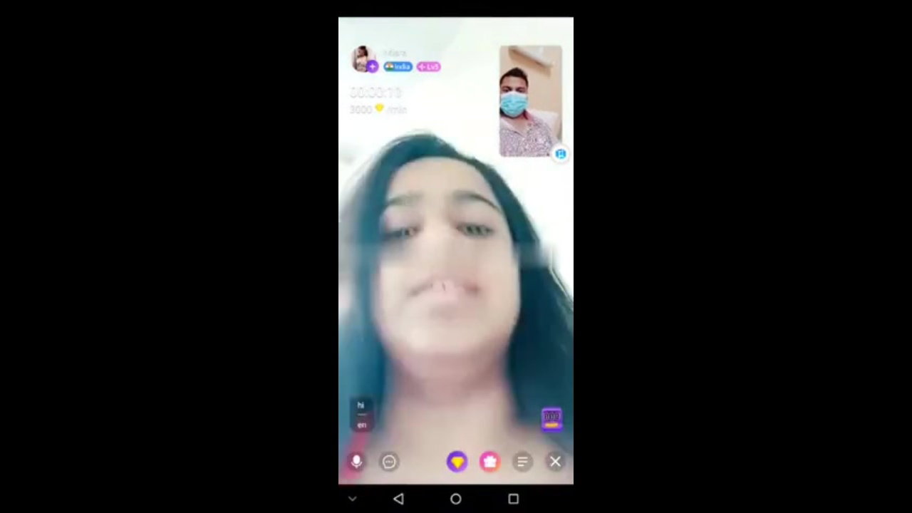 live app topless big boobs showing by Miara
