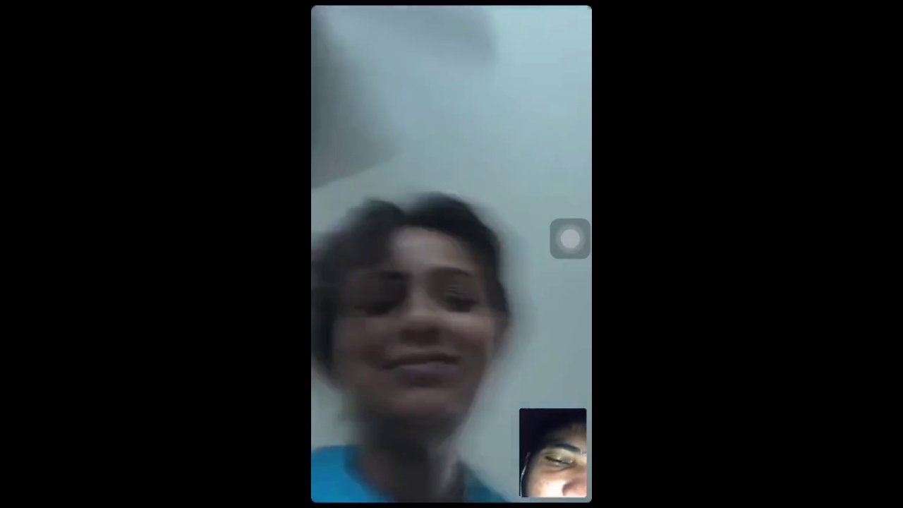 mature MILF video call on iPhone showing nudity