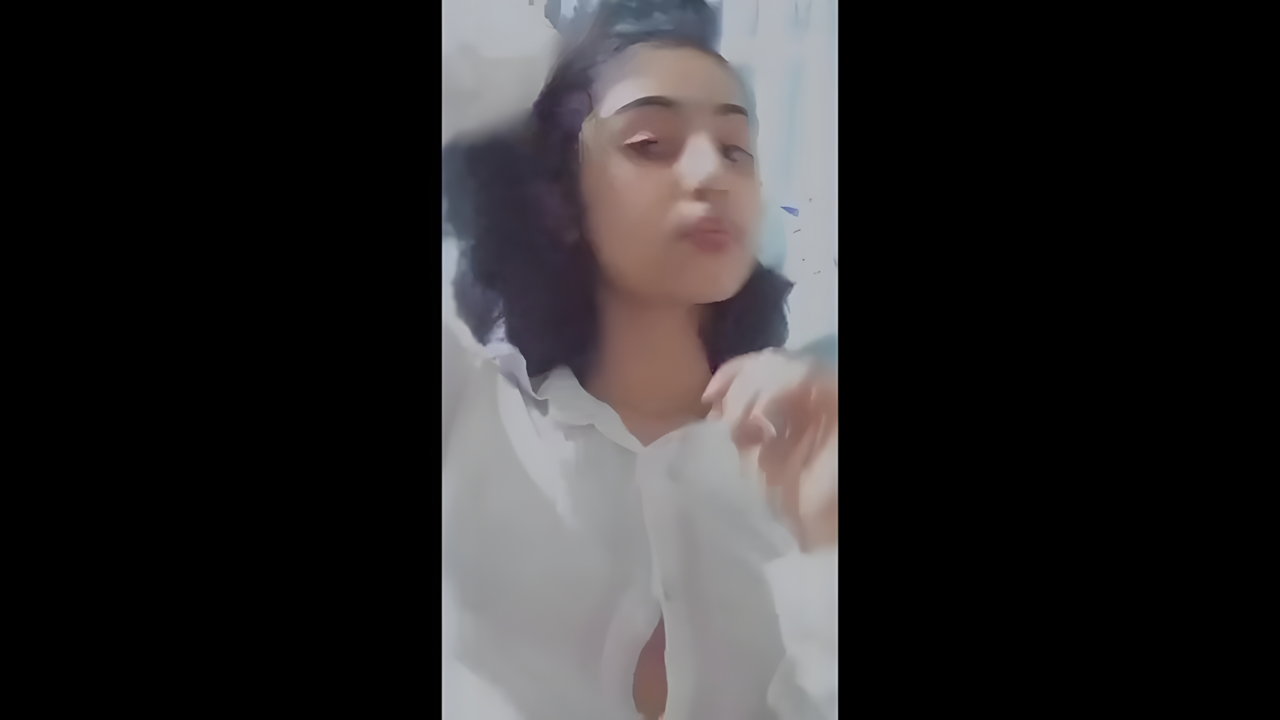 girl opening shirt and round big boobs shown