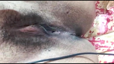 Indian fingering girl showing hairy pussy