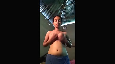slim village girl spreading pussy lips showing