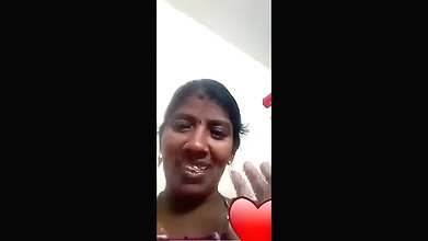 south Indian wife showing her big boobs on video call