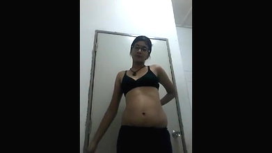 Innocent looking girl getting dirty on cam