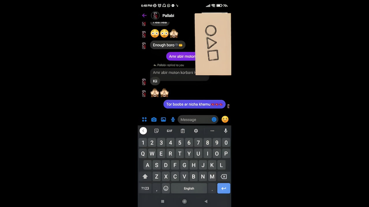 big boobs pressing in video call