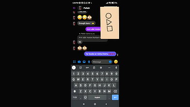 big boobs pressing in video call