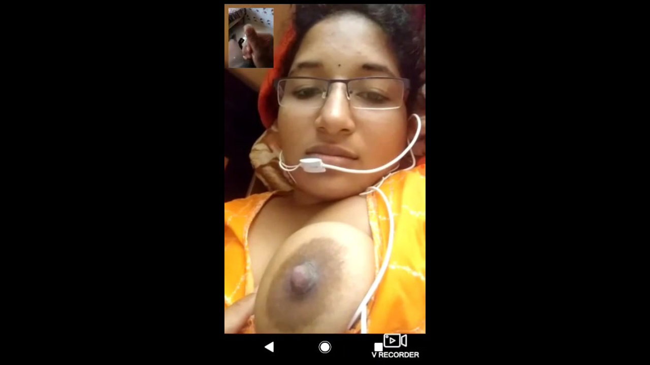 beautiful wife milking her boobs on VC