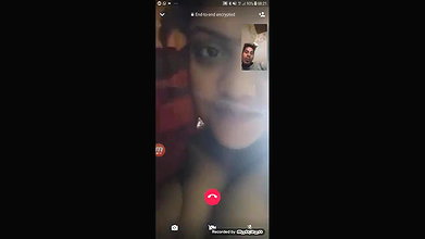 beautiful big boobs girl on video call