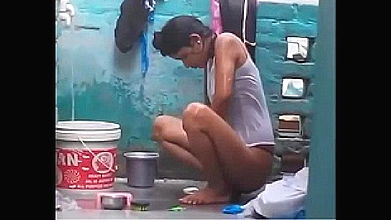 Indian Maid Creampie sex in kitchen