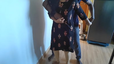 Big Boobs Girlfriend Fucked In Standing Pose