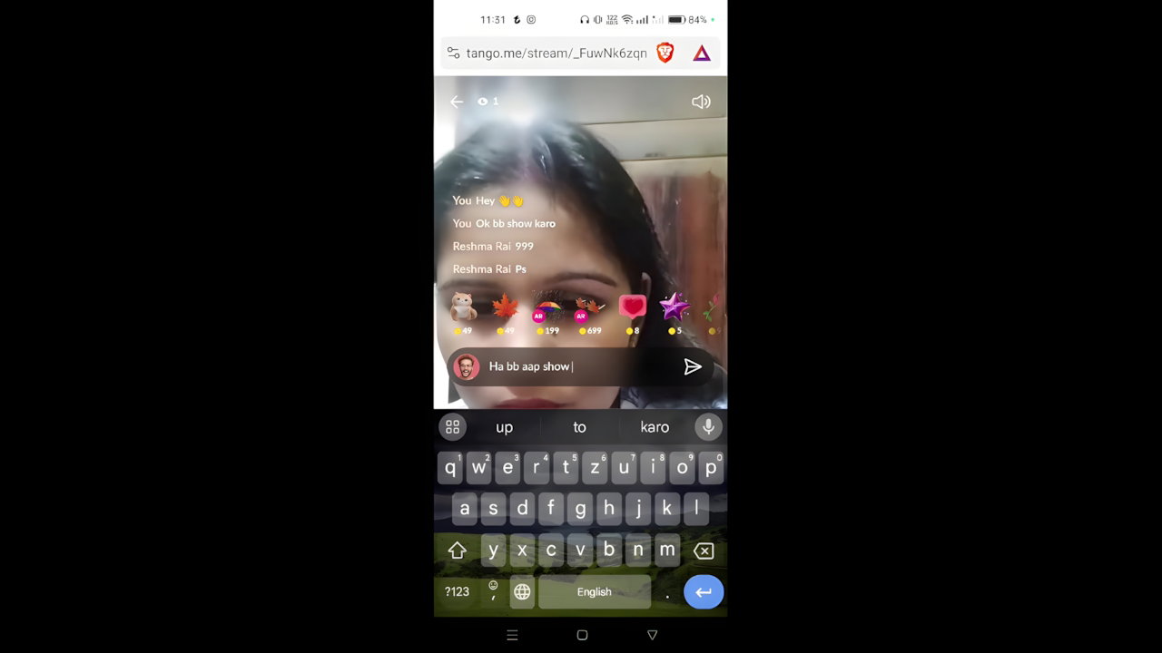 Reshma Rai tango 121 video urf singer bhabi