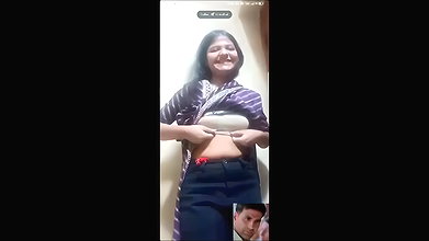 Shy Cute Girl Showing On Video Call
