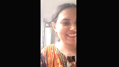 Aunty showing on video call