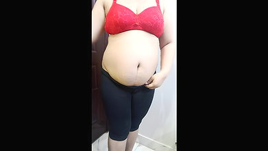Sexy girl showing her tight pussy and big boobs