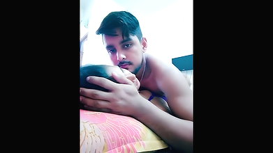Boyfriend fuck his gf hard  moan