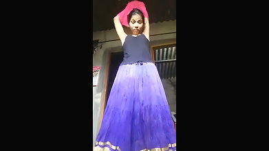 Village girl undress her clothe and show