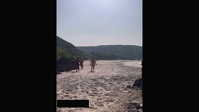 Sexy Indian Wife nude walking with two men