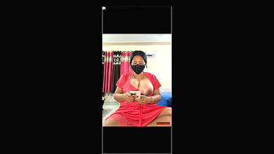 88pink 1 boobs open in pink nighty nepali randi bhabhi