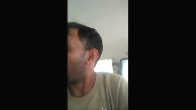 Boyfriend sucking gf boob in car