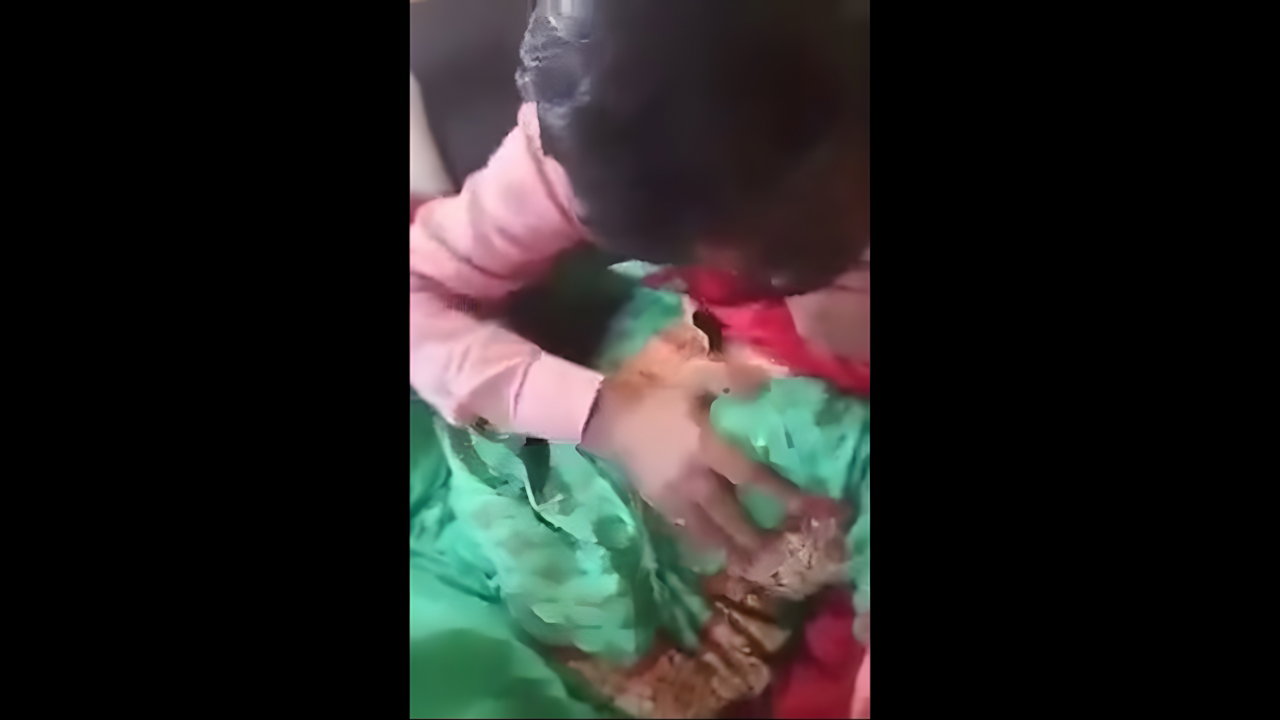 Neighbour uncle suck boob of a girl