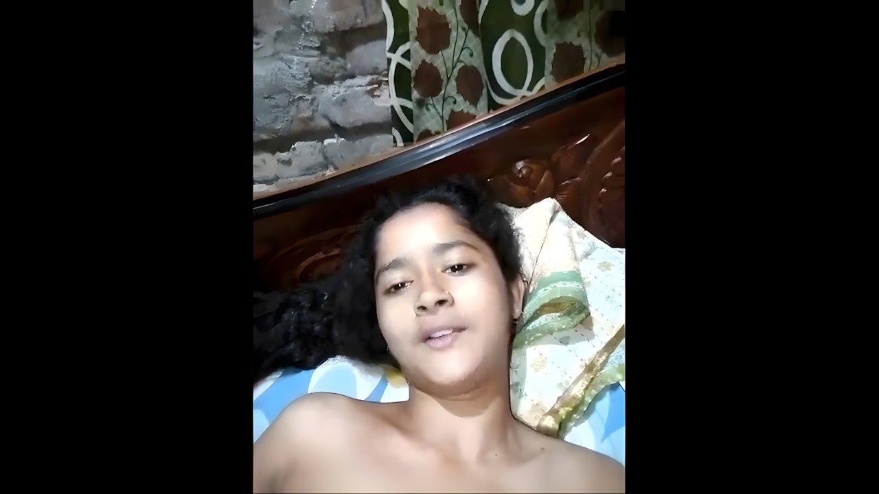 Village girl showing her sexy beautiful nude body