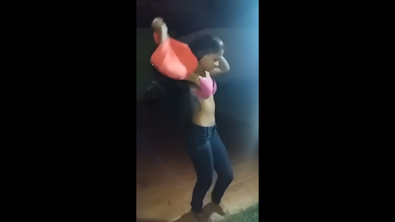 Village girl undress nude dancing