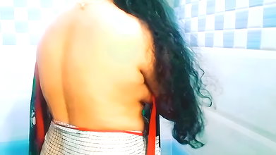 sexy figure girl bathing