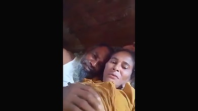 Old man sucking her boobs of neighbour bhabhi