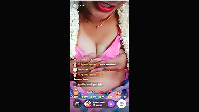 Aparna Tamil Kerala Kannada Showing Fingering On Tango Live