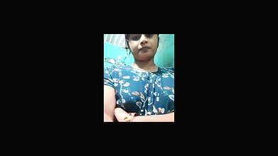 Sexy girl pressing her boobs  showing