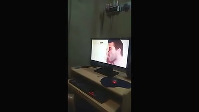 Fingering While Watching Porn mms