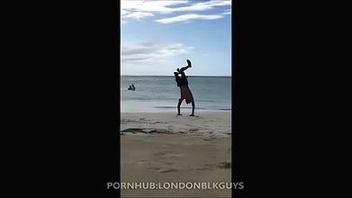 Caught 19 yo Latino flashing on a public beach in front of his friend   Videos   Spycock com