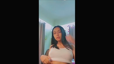 beautiful horny slim girl make nude video for boyfriend
