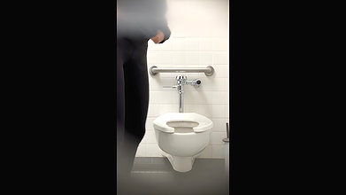 public washroom pissing