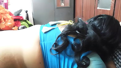 Aged aunty fucking with house owner 55