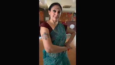 SHOBANA NAVEL HOT SHOW IN TRANSPARENT SAREE