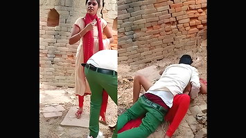 Desi lover outdoor caught on fucking time