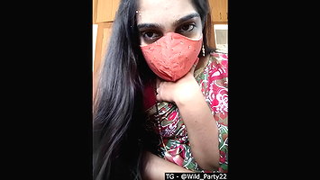 Telugu Bhabhi Your Sana Full Nude Saree Strip Tease On Cam