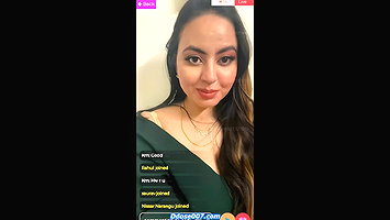 Shambhavi Sharma Showing Deep Cleavage to Tease on App Live ~ First Time on Net