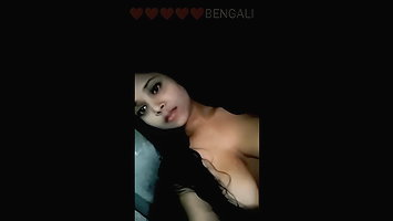 HUGEEE boob BONG babe getting horny with BF over Video call