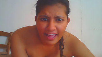 Cute Desi babe making video for bf
