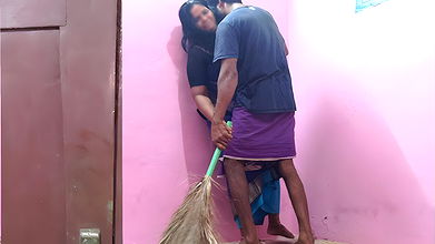 Stepmom cleans the house and I want to have sex with her