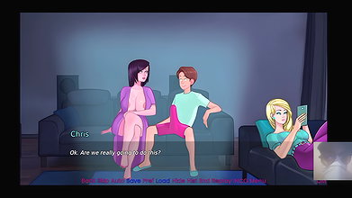LESBIAN STEP-MOM WAS SURPRISED! I FUCKED HER IN FRONT OF HER LOVER!