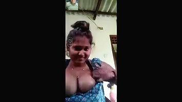 Shy Tamil Girl Shows Boobs
