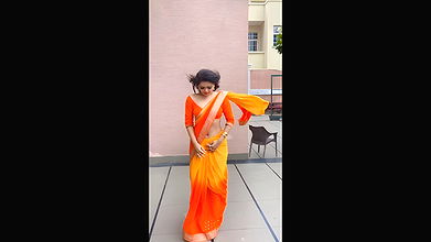 Vibu neha hot saree stripping blouse boobs sexy navel show